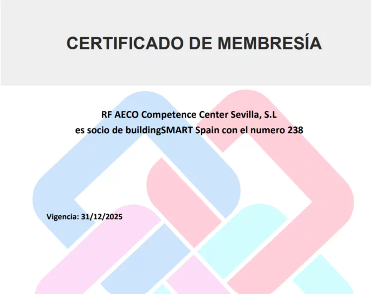 RF AECO Competence Center renueva su membresía con buildingSMART Spain